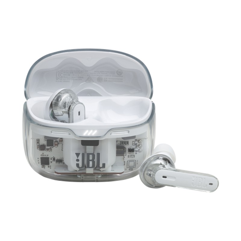 JBL Earphones TWS Tune Beam Ghost Edition, White