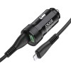 Jokade Car Charger 2*USB-A with Cable USB-A to Lightning 3.4A JH010, Black