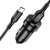 Jokade Car Charger 1*USB-A with Cable USB-A to Type-C 18W JH040, Black