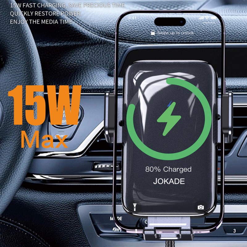 Jokade Car Holder Wireless Air Vent Gravity JH044, Black