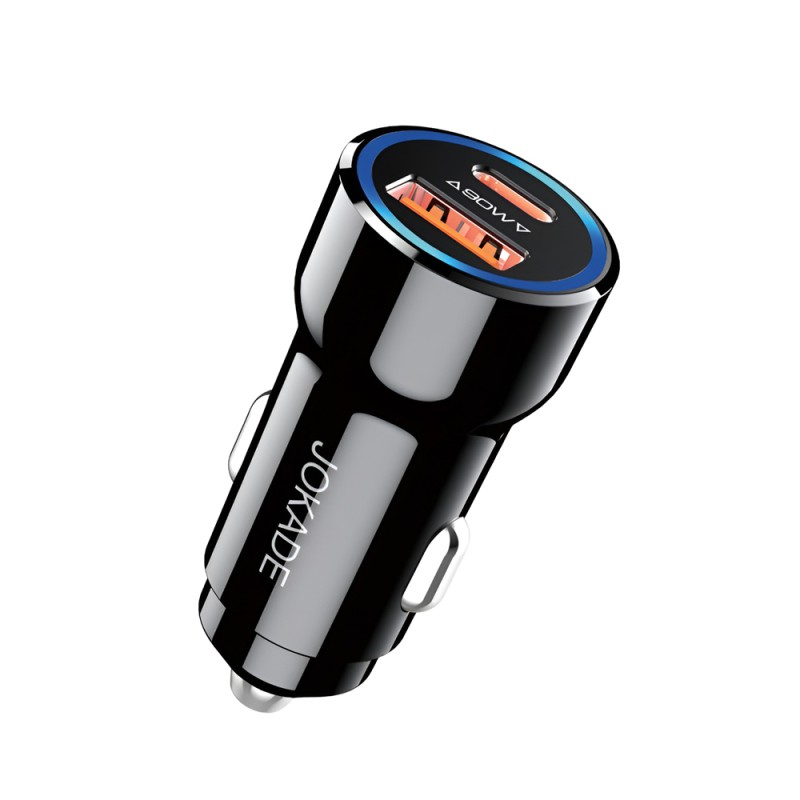 Jokade Car Charger 1*USB-A+1*Type-C 3.4A JH047, Black