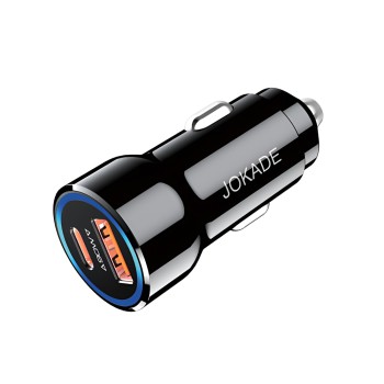 Jokade Car Charger 1*USB-A+1*Type-C 3.4A JH047, Black