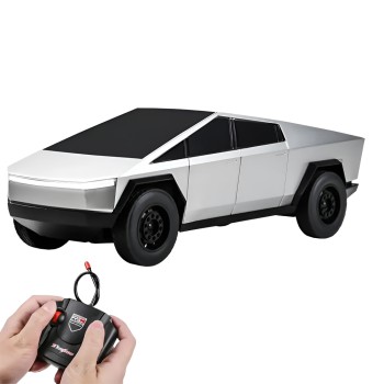 AiJH 2.4G RC Car Tesla Cybertruck 1:14, Silver