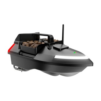 Flytec V020 Fishing Bait Boat with Large Bait Container with 500M Remote Range GPS 40 Points,12000 mAh Battery, Black