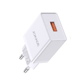 Jokade Wall Charger with Cable USB to Lightning Single Port 5A JB022, White