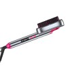 Hair Straightener Brush Multifunctional Comb with Digital LED Display KSC-1555, Grey
