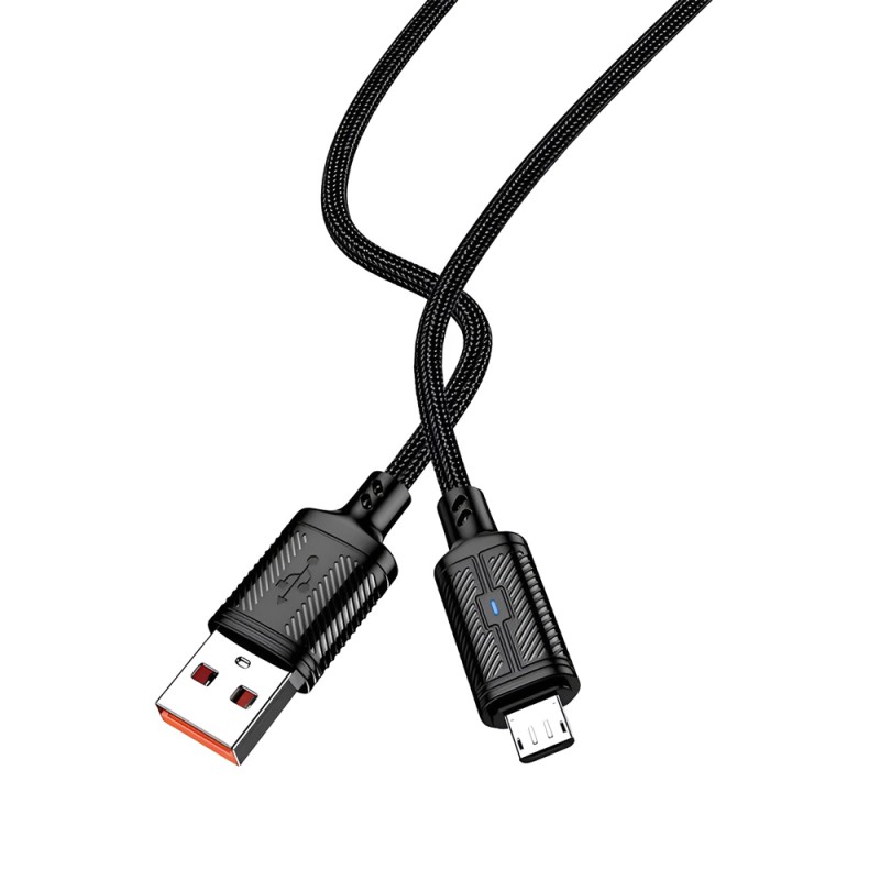 Jokade Cable USB to Micro-USB 3A 1.2m Intelligent Power-off JA049, Black