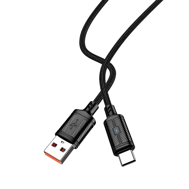 Jokade Cable USB to Type- C 3A 1.2m Intelligent Power-off JA049, Black