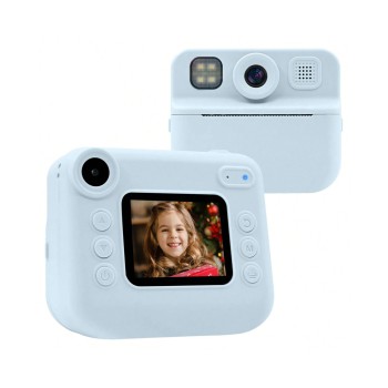 EYESUN Instant Kids Camera with Printing Paper Rolls 030D, Blue