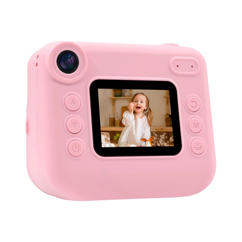 EYESUN Instant Kids Camera with Printing Paper Rolls 030D, Pink