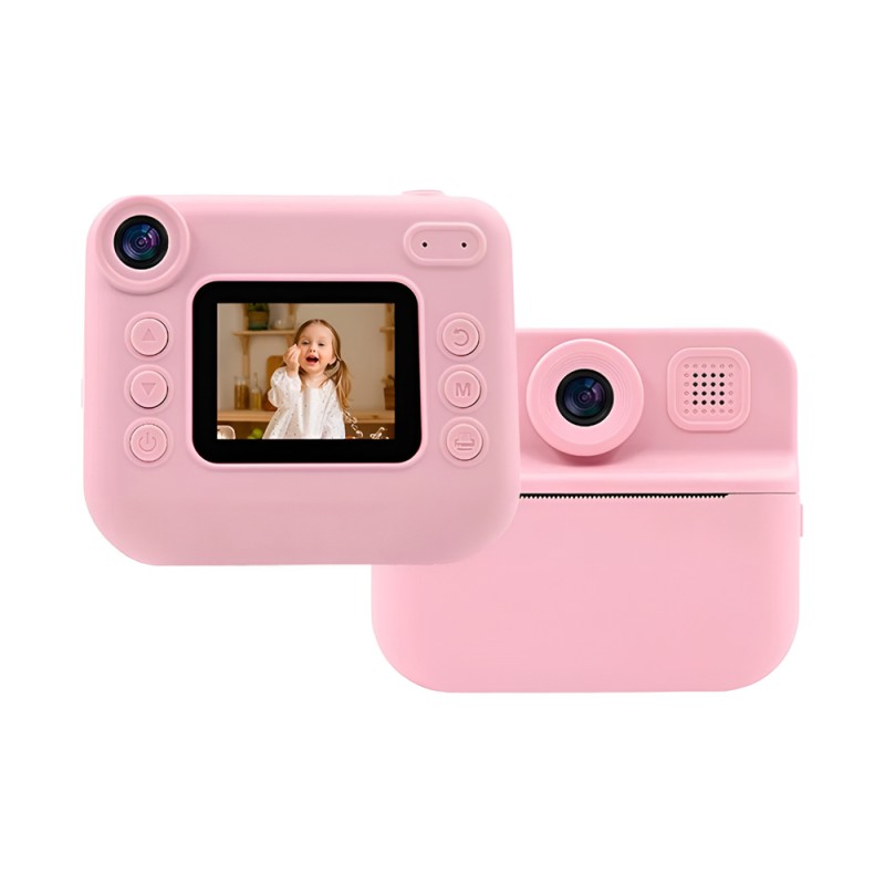 EYESUN Instant Kids Camera with Printing Paper Rolls 030D, Pink
