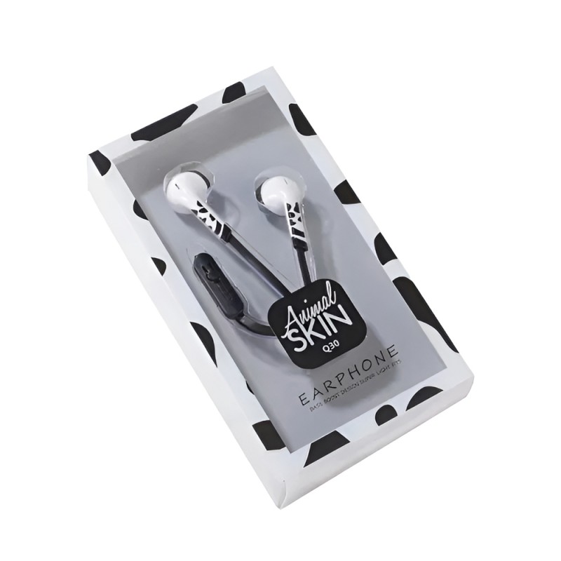 Keeka Earphones 3.5mm Q30, Black