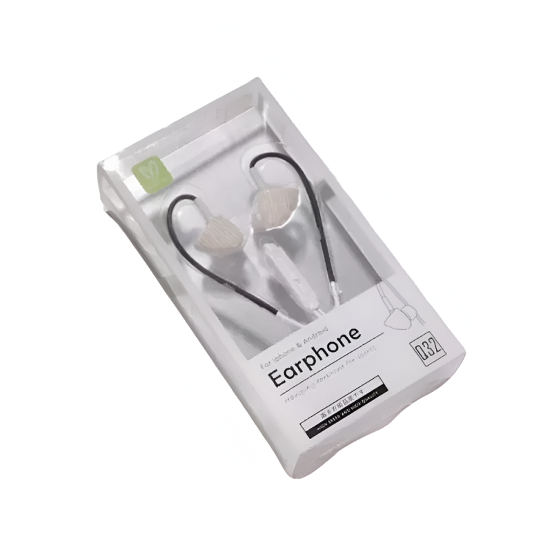 Keeka Earphones 3.5mm Q32, Silver