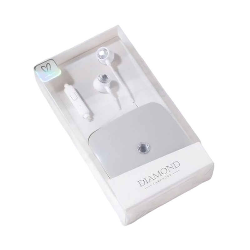 Keeka Earphones 3.5mm Q35, Silver