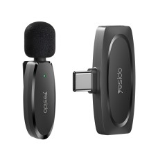 Yesido Digital Single Wireless Microphone (Type-C) KR11, Black