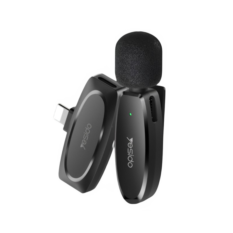 Yesido Digital Single Wireless Microphone (Lightning) KR12, Black