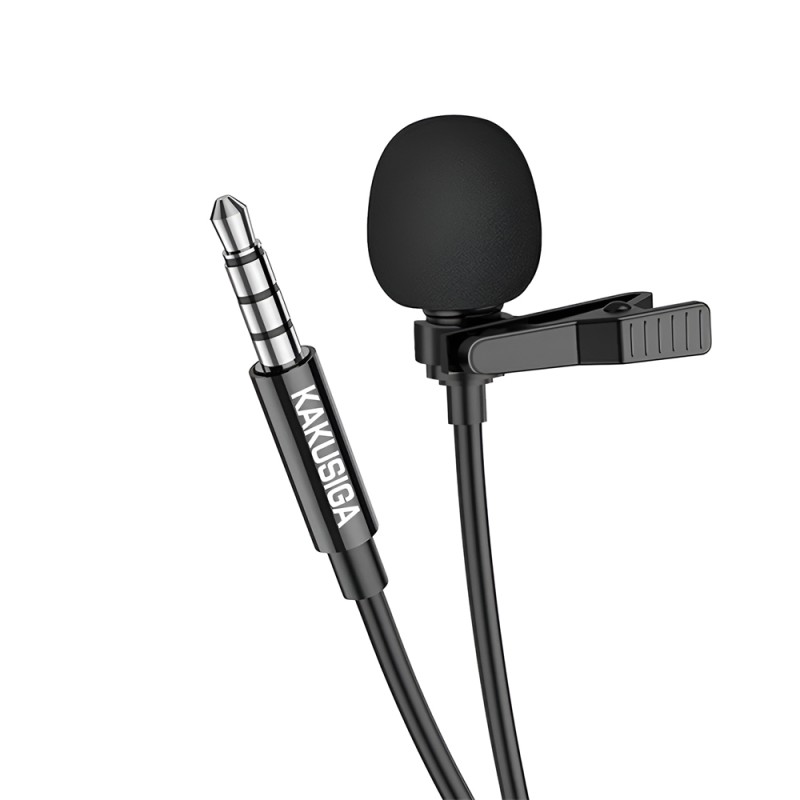 Ksiga Wired Lavalier KSC-762 3.5mm 2M, Black