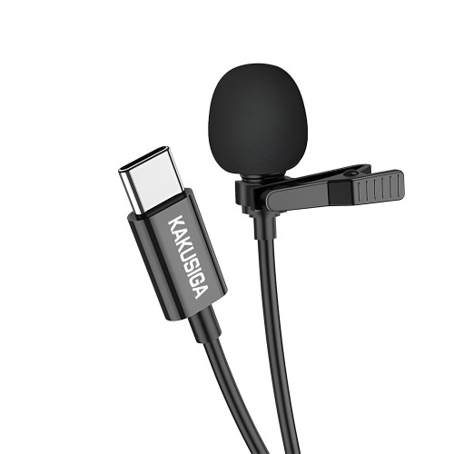 Ksiga Wired Lavalier KSC-763 Type-C 2M, Black