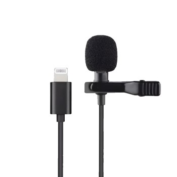 Ksiga Wired Lavalier KSC-764 Lightning 2M, Black