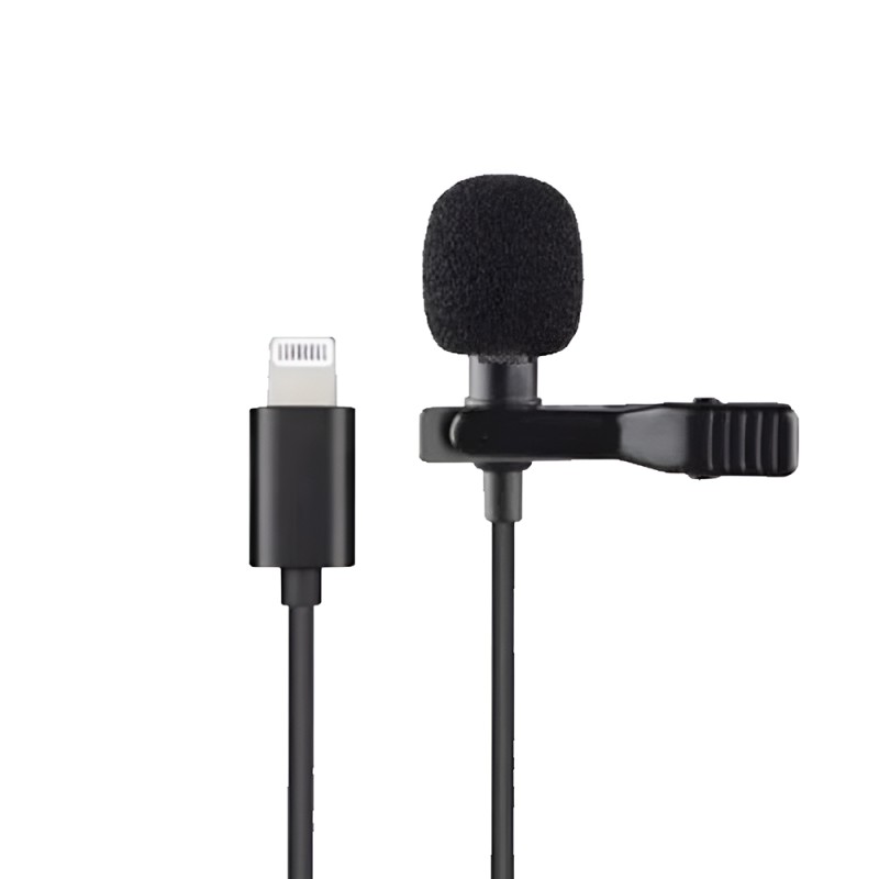 Ksiga Wired Lavalier KSC-764 Lightning 2M, Black