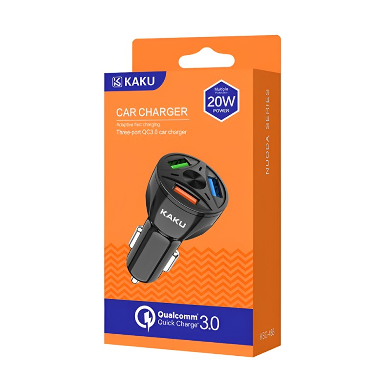 Ksiga Car Charger QC3 20W KSC-486 Nuoda, Black (Damaged Boxes)