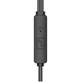Ksiga Earphones 3.5mm with Mic Feile KSC-403, Black