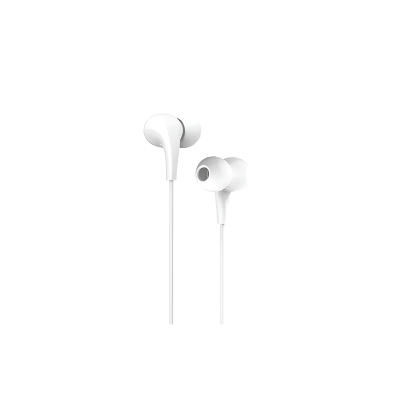 Ksiga Earphones 3.5mm with Mic Feile KSC-403, White