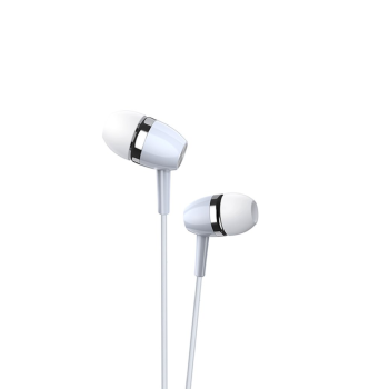 Ksiga Earphones 3.5mm with Mic Jiaxuan KSC-659, White