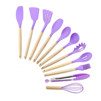 Kitchen Utensils 12 Pcs Set (Small Size), Lilac