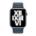 Leather Apple Watch Strap 42/44/45mm M/L Blue