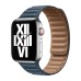 Leather Apple Watch Strap 42/44/45mm M/L Blue