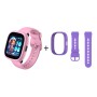 Lagenio Kids Smart Watch 4G, K3, With 2 Straps Pink and Purple