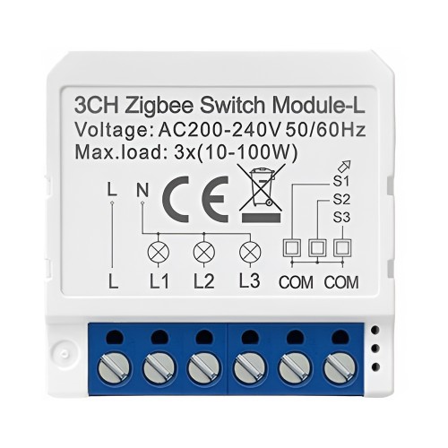 Avatto Smart Light Switch 3 Gang 100W Zigbee (No Neutral Wire)