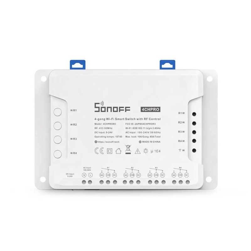 Sonoff Wi-Fi 4-Gang Smart Switch with RF Control 4CHPROR3