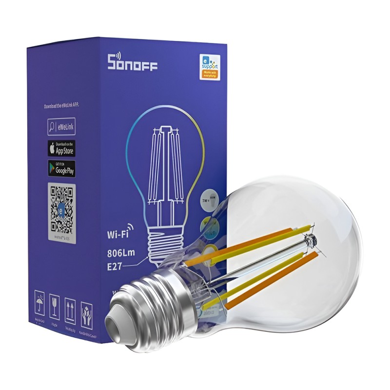 Sonoff Smart LED Filament Bulb (Cyan) Wi-Fi E27 7W 806Lm (B02-F-A60)