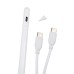 Tucano Stylus Pen Active Magnetic for iPad 7/8/9/10th gen | Air 10.9 4/5th gen | Pro 11 3/4th gen | Pro 12.9 5/6th gen | iPad Mini, White