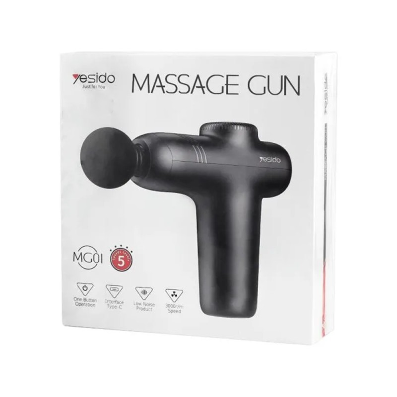 Yesido Head And Shoulder Massager Gun MG01, Black
