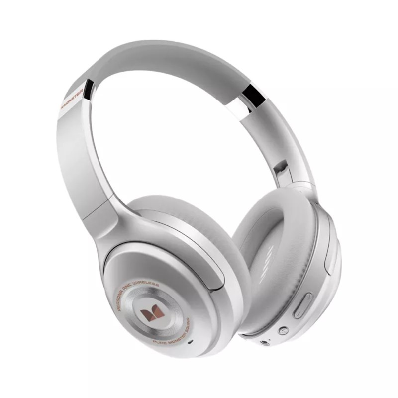 Monster On-Ear Headphones with MIC Bluetooth Persona ANC, White