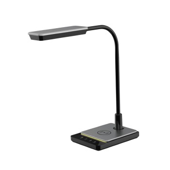 Maxcom Led Lamp ML3100 with 10W Inductive Charger Black