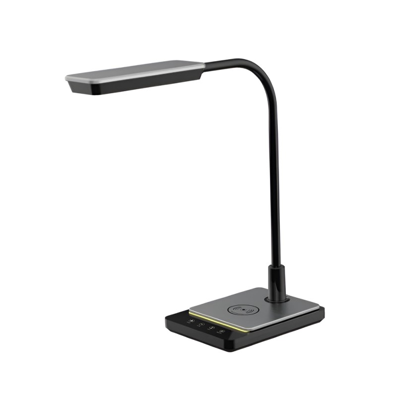 Maxcom Led Lamp ML3100 with 10W Inductive Charger Black