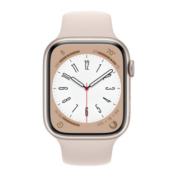 Apple Watch Series 8 GPS 45mm, Starlight Aluminium Starlight Sport Band