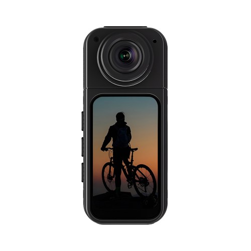 Mini Action Camera S70 Lens 2.7K, 180 Rotation, Black