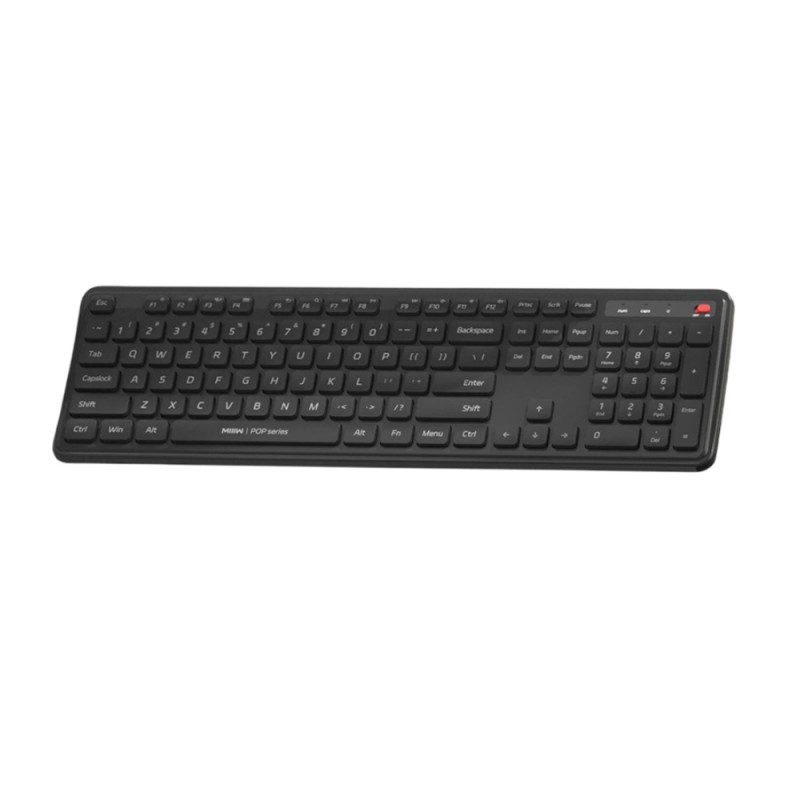 MIIIW Wireless Silent Combo Keyboard and Mouse Gen3, ENG Layout, Black
