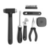 MIIIW Portable Home Tool Kit 6+2, Black