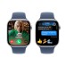 Apple Watch Series 10 GPS 46mm, Silver Aluminium Case with Sport Band M/L - Denim