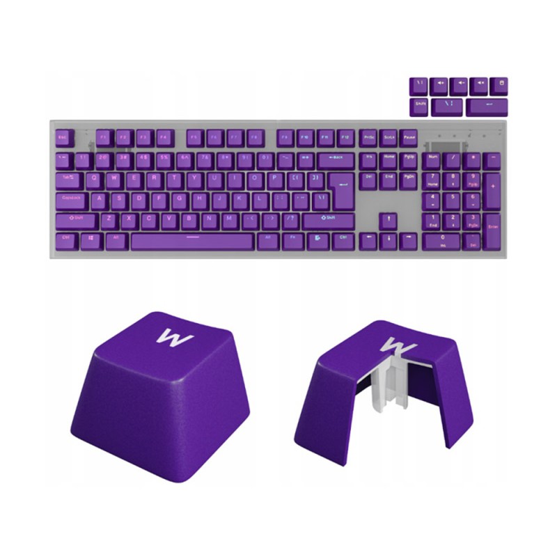 Keycaps Genesis Lead 300 Violet Double Shot