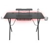 Genesis Desk Gaming Holm 300, RGB (Organizer, Wireless Charger, Multiple holder (Headphone, Cup, Gamepad), USB Hub, Remote Controller, 120x60x75cm)