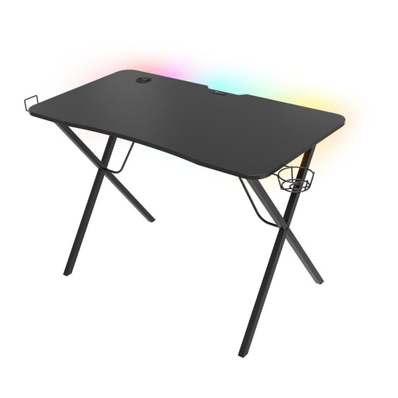 Genesis Desk Gaming Holm 200, RGB (Organizer cables, Cup holder, Headphone holder, USB Hub, 113x60x75cm)