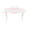 Genesis Desk Gaming Holm 320, RGB White (Organizer, Wireless Charger, Multiple holder, USB Hub, Remote Controller, 120x60x75cm)