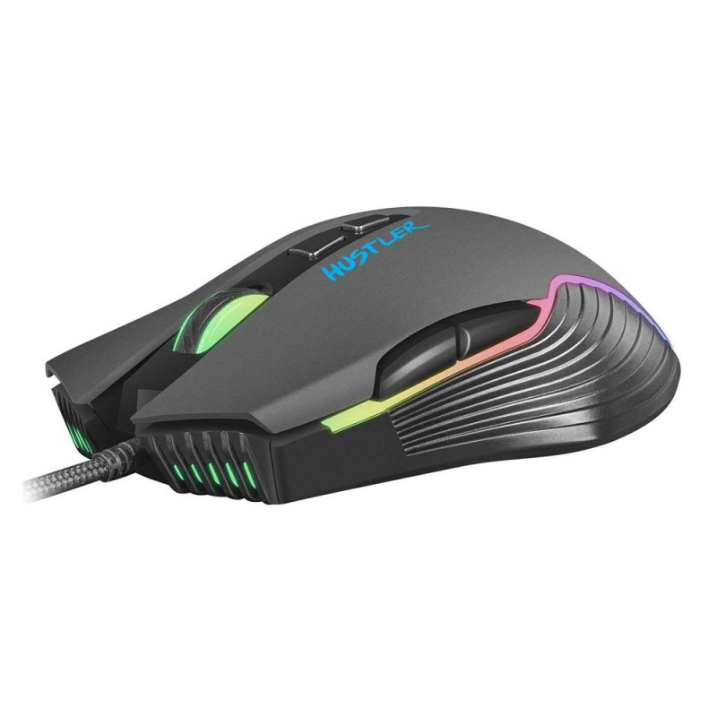 Fury Mouse Hustler, 6400 DPI, Optical, With Software, Black